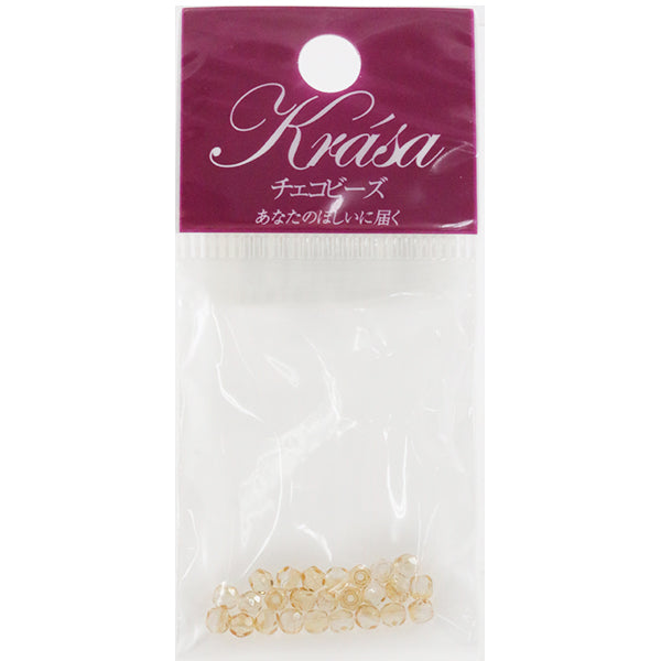 Beads "Fire Polish Champagne Star 3mm 25 tablets"