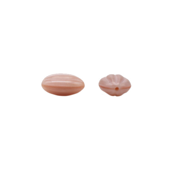 Beads "Czech RepublicBeads Almond satin pink 1.2cm x 0.9cm 4 pieces "
