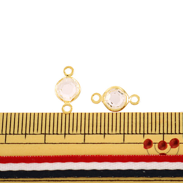 Accessories material "Vishan Joint Parts GN-28-A01 Round Crystal 6mm 5 pieces"