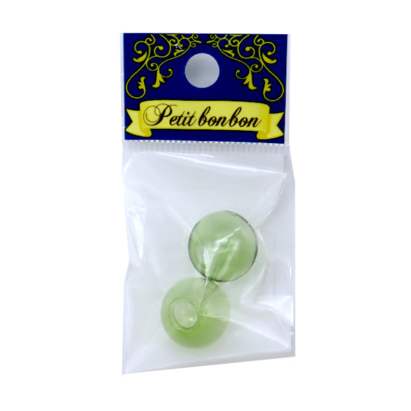 Accessories material "Glass ball round 16mm 2 pieces green GN-76-21S-01C"