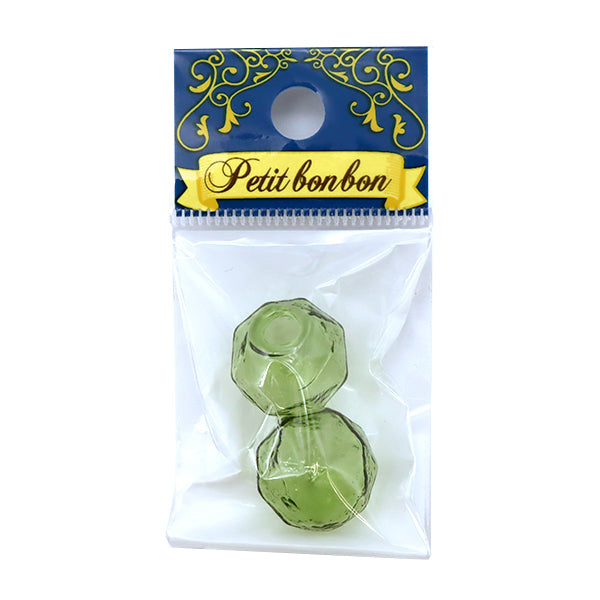 Accessories material "Glass ball cut 18mm 2 pieces Green GN-76-21S-03C"