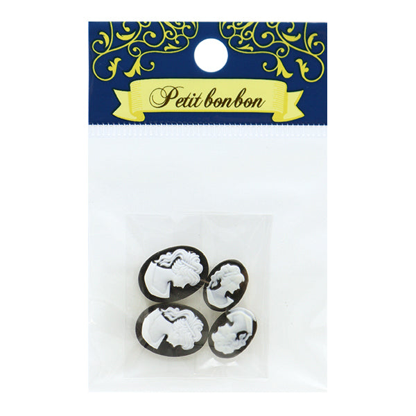 액세서리 재료 "카메오 믹스 블랙 4 조각 CHKKM-21A-01A"