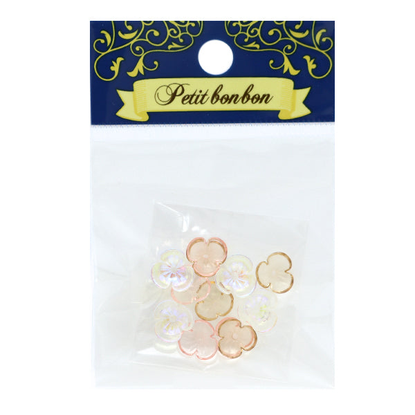 خامة الإكسسوار "زهرة أكريليك طبيعية 12 قطعة CHKF-21A-01E"