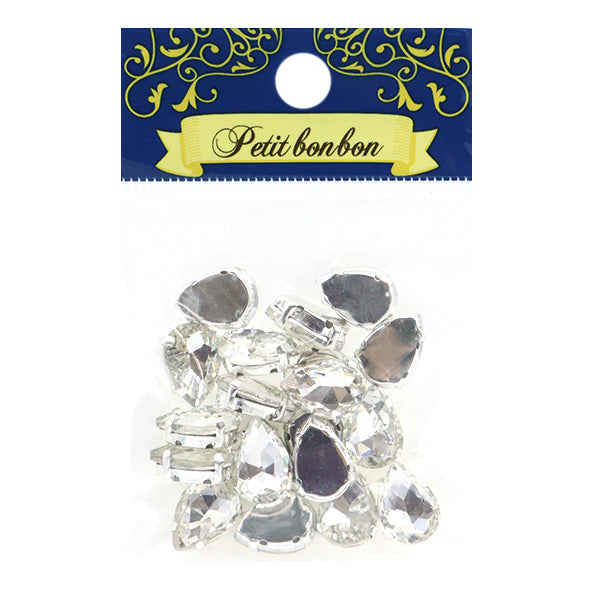 Matériel accessoire "Les pièces Bijou en verre tombent 10 x 14 mm 20 pièces GN-29-04S-20"