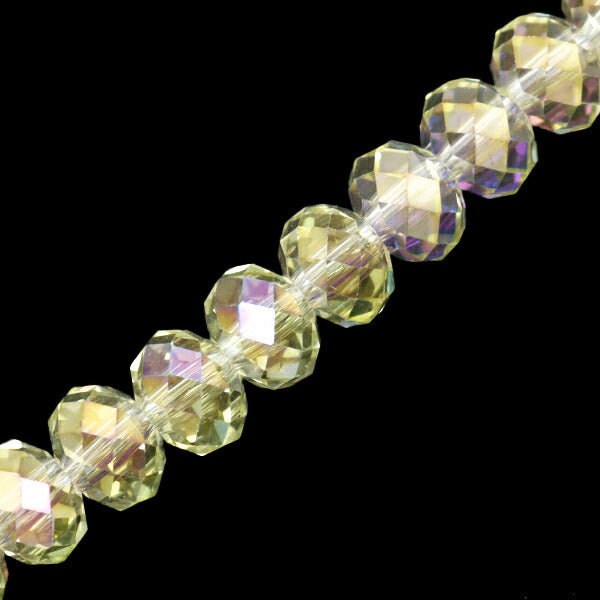 Material accesorio "vidrioCuentas Botón Corte alrededor de 8 mm Champagne GN-08-24SS-07"