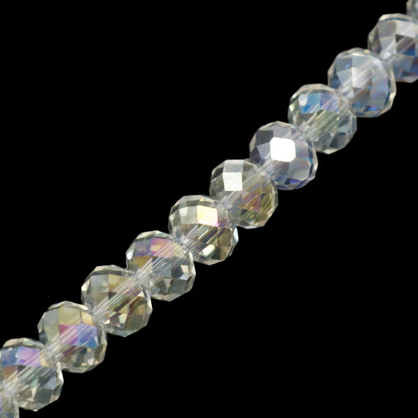 Аксессуарный материал «СтеклоБисер Кнопка вырезана около 6 мм Crystal AB GN-08-24SS-08"