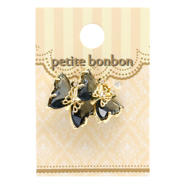 Materiale degli accessori "Bijou Charm Butterfly Clear Black GN-28-24SS-02"