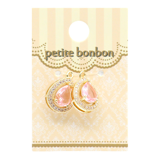 مادة الإكسسوار "Bijou Charm Princess Drop Pink شاحب GN-28-24SS-06"