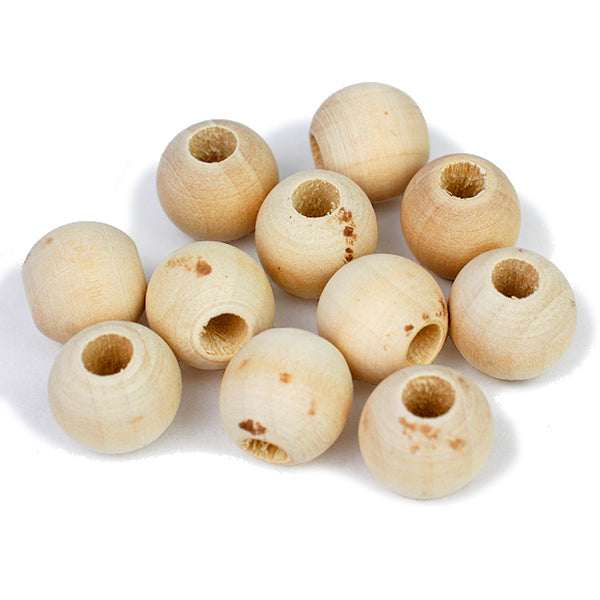 Аксессуарный материал "деревоБисер Круглый 16 мм или 12 штук "