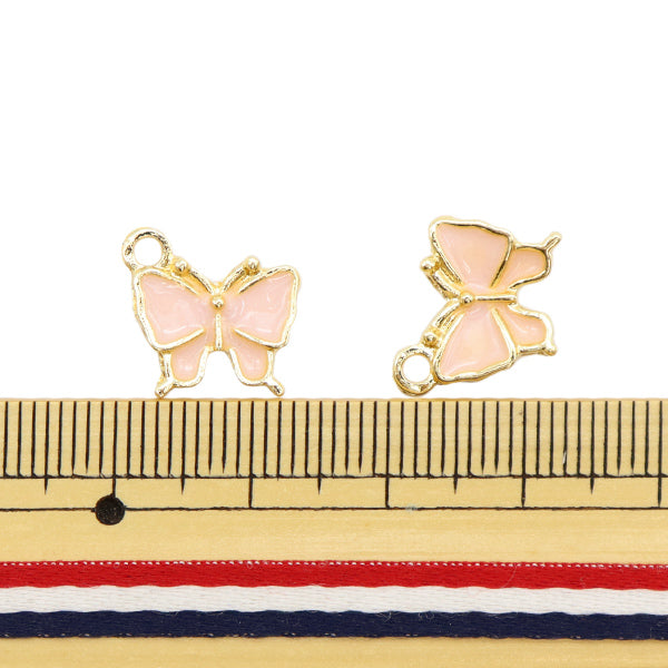 액세서리 재료 "Epo Charm Butterfly 2 Pink M7936"
