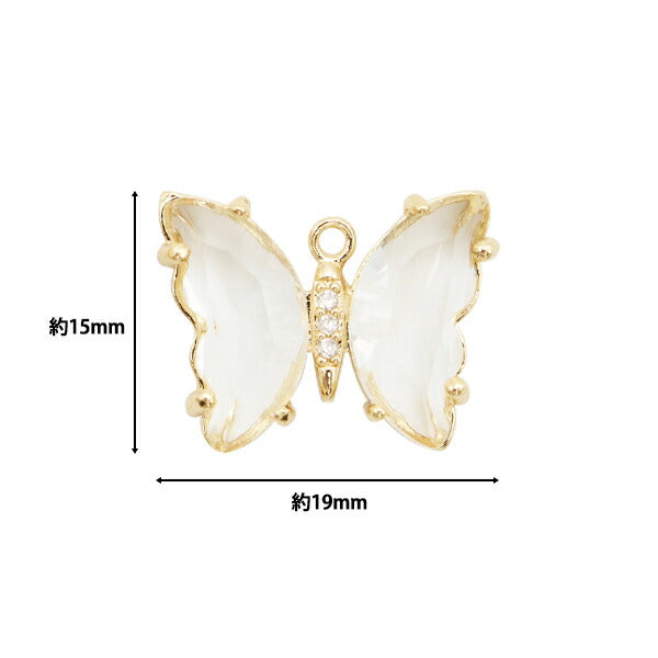 Аксессуарный материал "Стеклянный каменный шарм Crystal 2 штуки M8736"