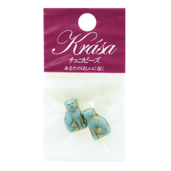 Perles "République tchèquePerlesPerle chat türkiye 15 mm x 9 mm 2 pièces b000570"