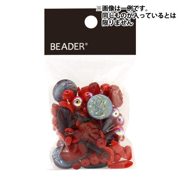 خرز "الجمهورية التشيكية"خرز Mix Contractment Pack 50g Red Mix-Red-1"