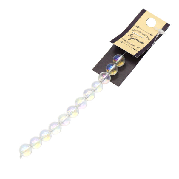 配件材料“天然石頭圓形彩虹晶體約8mm 12件YT0303”