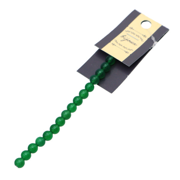 配件材料“天然石頭圓形綠色menou大約6mm 16件YT0502”