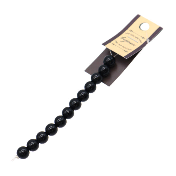 Material de accesorios "Stone Natural Round Onyx alrededor de 8 mm de 12 piezas YT1003"