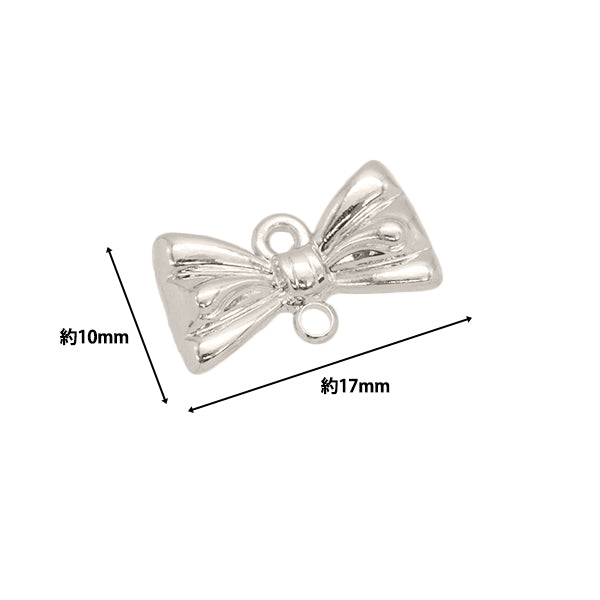 Matériel accessoire "Charme conjoint" Ruban 2 pièces Silver AP24076"