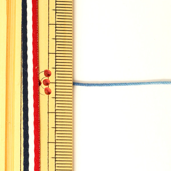 حبل مضفر "الرمز الرومانسي فائق النعومة 0.8 مم صباغة خطوة نيلي" MARCHENART Fairy Tale Art