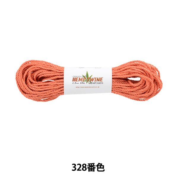 Пряжа для рукоделия "Хемпеновый винный район тип 328 Цвет апельсин" Marchenart Fairy Art