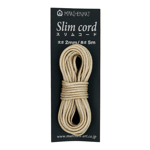 Шнур для рукоделия "Fairy Tale Slim Code 1689 Color Gold" Marchenart