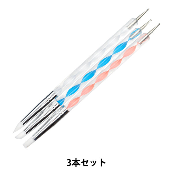 レジンツール 『シリコンブラシ ドットペン 3本セット YZ-AR-T1