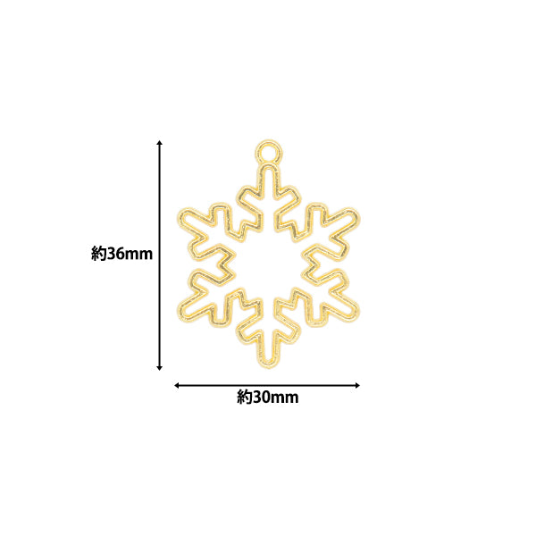 레진부품레진프레임 눈송이 금 3 개 YZ-BC-R6"