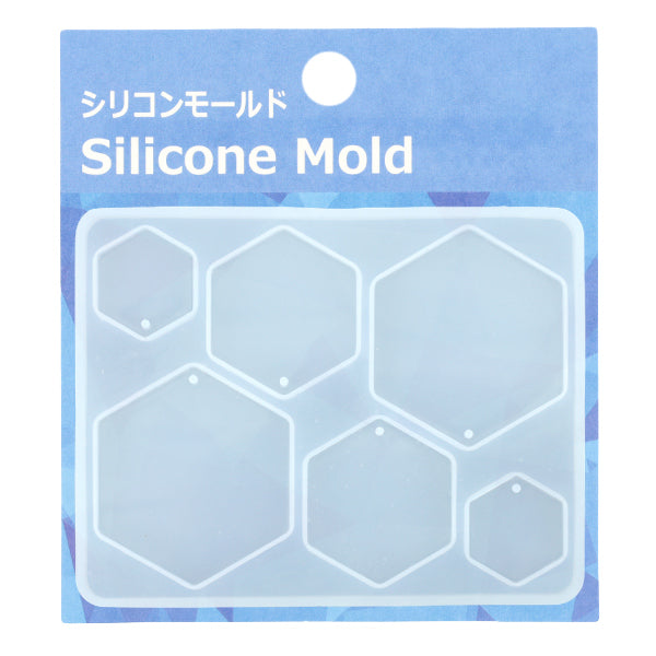 Moule en résine `` Plaque d'étiquette de moule en silicone Hexagon MO-24"