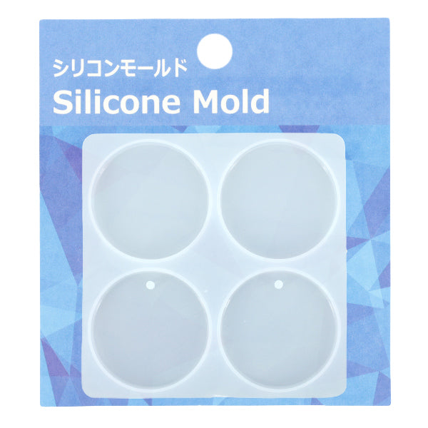 Moule en résine ``Moule en silicone plaque d'étiquette ronde 2 MO-36"