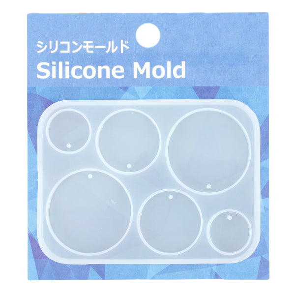 Resin mold ``Silicon mold tag plate round 1 MO-26"