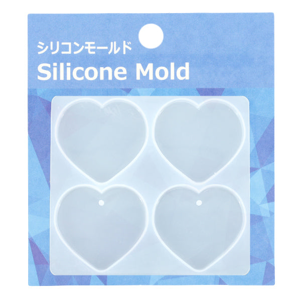 Resin mold ``Silicon mold tag plate heart MO-37"