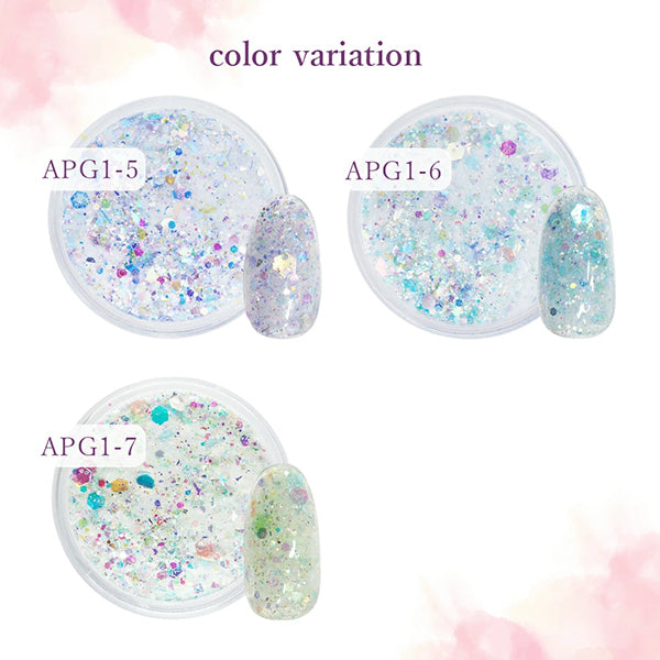 レジン材料 『アクリルパウダー グリッター シリーズ1 6番色 APG1-6』 Smint エスミント