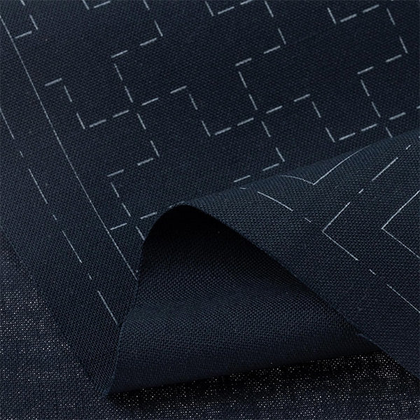 Embroidery kit "Sashiko Cross that allows you to make 4 coasters, navy blue 98909" LECIEN Lecien cosmo