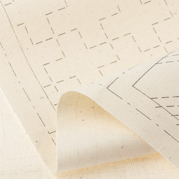 Embroidery kit "Sashiko Cross Ivory 98910 that allows you to make 4 coasters" LECIEN Lecien cosmo