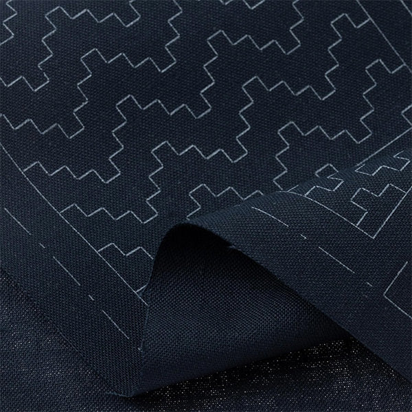 Embroidery kit "Cloth that allows you to make 4 coasters at first sight, navy blue 98913" LECIEN Lecien cosmo