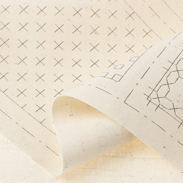 Embroidery Kit "A cross that allows you to make 4 coasters at first sight, ivory 98917" LECIEN Lecien cosmo