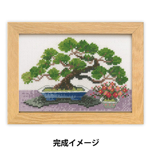 刺しゅうキット 『12ヶ月のBONSAI 1月 錦松と寒木瓜 7612』 Olympus