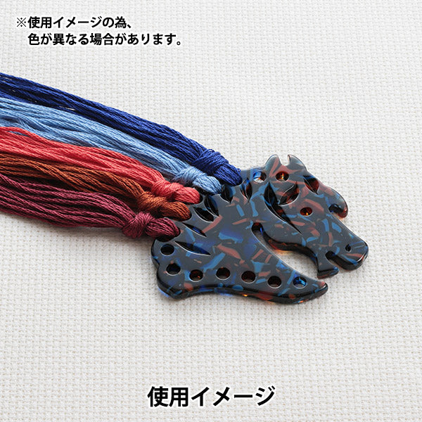 刺绣供应“ Sabae组织者橙色X Blue Saba07or/bu" DMC Diementsea