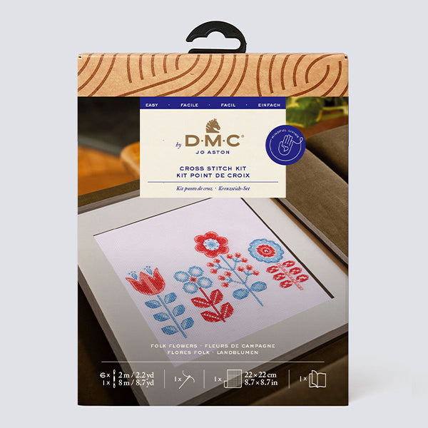 Embroidery kit "Designer Collection Folk Flower BK409" DMC Diementsea