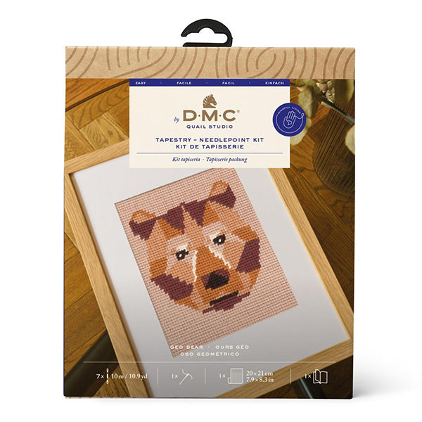 Stickerei Kit "Designersammlung Zio Bear C142K" DMC -Höhlena