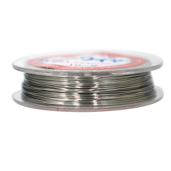 ビーズワイヤー 『ステンレス製 カラーワイヤー#31 (0.29mm) 10巻 シルバー』 TOHO BEADS トーホービーズ