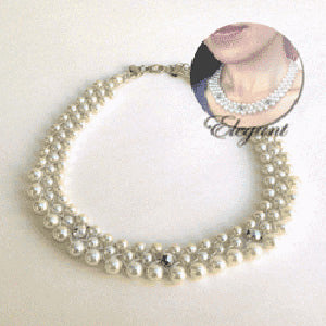 БисерКомплект "Грейс-ожерелье белое GNS-315" Hobbix Kyoto / Nishijin Hobix