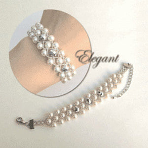 БисерКомплект "Грейс браслет белый GBT-317" Hobbix Kyoto / Nishijin Hobix