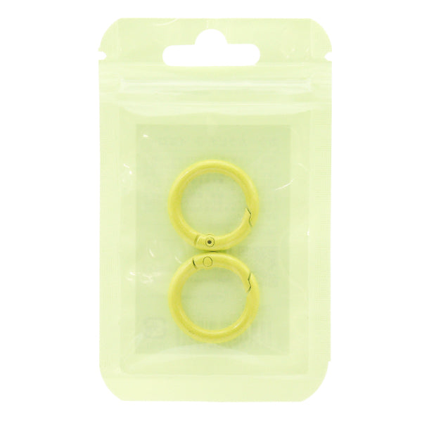 Handicraft hardware "Color Carabiner Small 2 pieces Yellow OSH-11" KIYOHARA