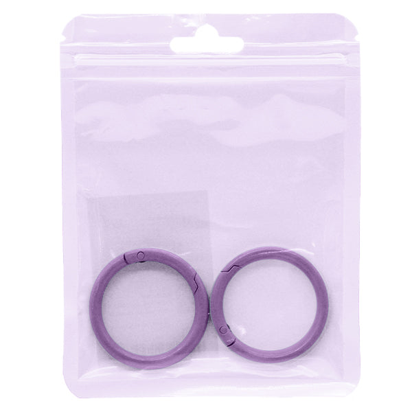 Handicraft hardware "Large color carabiner 2 pieces Purple OSH-10" KIYOHARA
