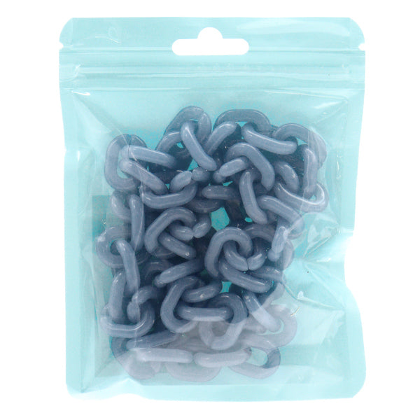 手芸金具 『カラーチェーン 長さ65cm ブルー OSH-09』 KIYOHARA 清原