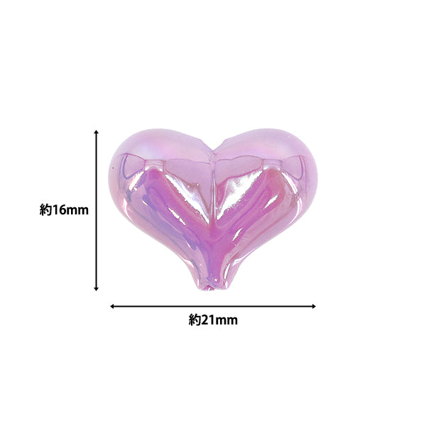 عليةخرز "الأكريليكخرز مزيج القلب ، 10 قطع ، A5026"