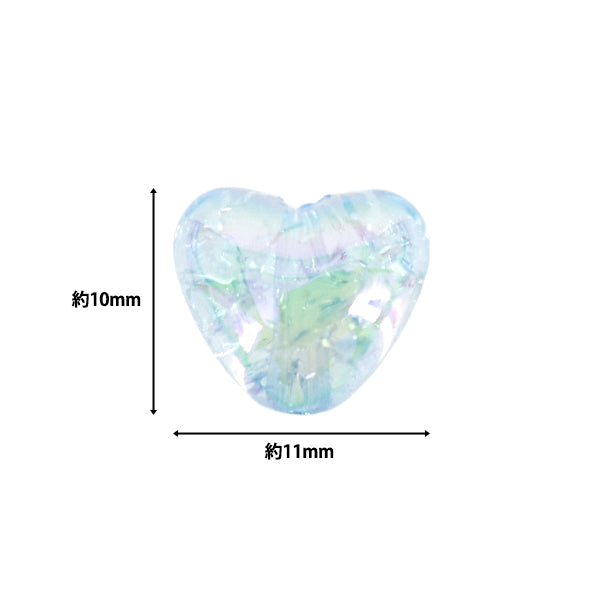 عليةخرز "الأكريليكخرز مزيج صدع القلب ، 20 قطعة ، A5041-B"