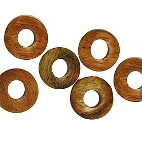 Perlen "Naturholzscheibe 15 × 4 mm Redwood W652" Markenart Fairy Art