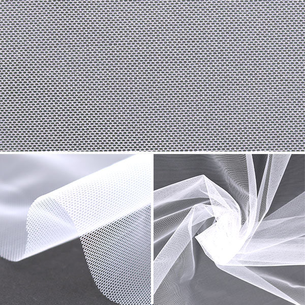 【数量5から】 生地 『コスチューム20Dソフトチュール 白CST-6200-01WH』