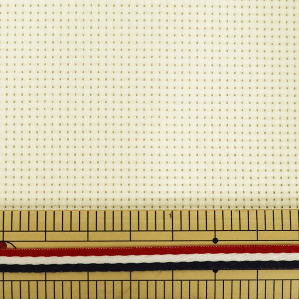 Ткань для вышивания "ПуриОтрезанная ткань Java Cross 55 14 Считается 55 ворота от белых 23900-10" Лекен Lecien Cosmo Cosmo